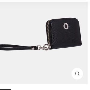 Sundar Elegant Black Wallet with Wrist Strap